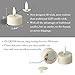 Eywamage Batteries Included Flameless Tealight Candles Set of 10, Flickering Timer Led Tea Votive Candle, Real Wax Ivory D 1.6