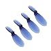 Alwayswish 20pcs Transparent Clear and Blue Blades Propellers Props Rotor for Hubsan X4 H107 H107D H107C H107L Mini RC Airplane