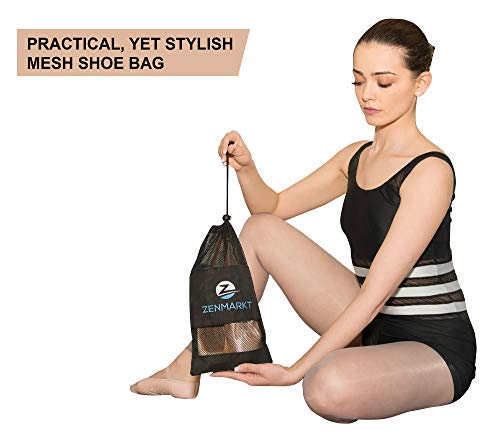 Zenmarkt DanceJoy Pointe Shoe Bag - for Pointe, Ballet, Dance or Small Accessories (Black) - Thumbnail 5