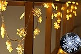 Decorative Lights Christmas lights, 19.7 feet, 40 LED, Christmas gifts, Christmas weddings, party lights Snow flake String Lights