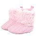 Ecosin(TM) Baby Girl Soft Sole Anti Slip Prewalker Shoes Snow Boots Socks With Knitwear