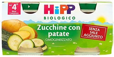 Hipp Organic Homogenized Zucchini With Potatoes 2x80g