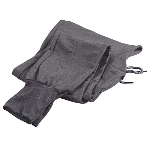 Allywit Mens Casual Summer Joggers Solid Pocket Drawstring Long Pants Quick DryingTrousers Gray