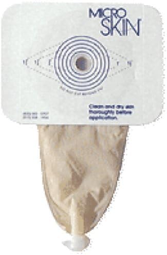 Cymed 86400 One-piece Pediatric Fistula Pouch with Thin Microderm Washer 1-1/2" Opening, 7" L, Cut-to-fit, Waterproof (