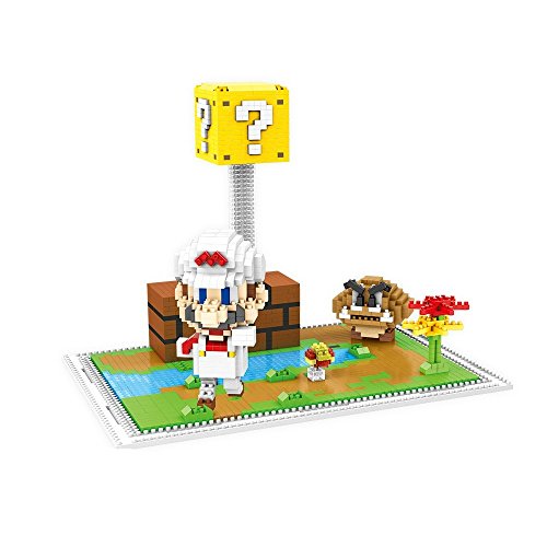 BigMooseMall Super Mario 3D World Nanoblock Style Micro Building Blocks. Large Size.