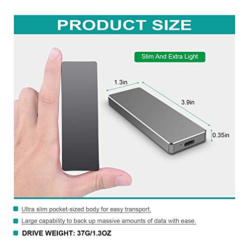Portable 1TB External Hard Drive Portable Hard Drive External Ultra