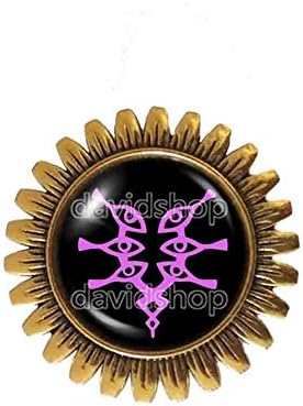 Fire Emblem Grima Brooch Badge Pin Fashion Jewelry Awakening Symbol Cosplay Charm Gift Purple
