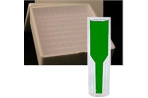 Azzota Methacrylate Disposable Uv-vis Cuvettes - 1.5ml, Square Cuvettes 10mm x 10mm x 45mm, 100/pk