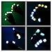 Foxnovo Novelty 7-mode LED Gloves Rave Light Finger Lighting Flashing Glowing Unisex Gloves - One Pair (Black)