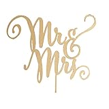 TOOGOO(R) Mr Mrs Monogram Rustic Wood Wedding