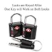 Forge Small Size TSA Approved Luggage Locks: Key Locks for Travel. Ultra Secure Dimple Key Travel Locks Alloy Body Luggage Locks. Black 8 Pack.