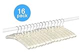 Whitmor 6114-48-C Set of 8 Satin Padded Hangers-Bone (Bone, 2)