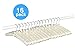 Whitmor 6114-48-C Set of 8 Satin Padded Hangers-Bone (Bone, 2)