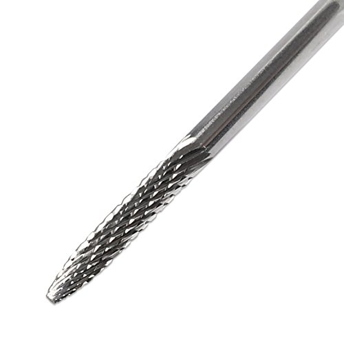 Pana 3/32" Under Nail Cleaner Safety Nail Carbide Bit - Silver Color (Grit: Extra Fine - XF) for Electric Dremel Drill Machine