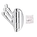 AKDSteel Coat and Hat Hook Hanger Swing Arm Solid Metal, Wall Mount Hooks Polished Chrome