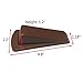 Door Stopper Rubber Stop Floor Wedge Holder Doorstop, Premuim Quality Heavy Duty Non Slip Work Great on All Surfaces Doorstopper, Decorative Security Flexible Stops for Home and Office (6 Pack, Brown)