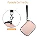 Fintie PU Leather Coated Hard EVA Shockproof Carring Case for Seagate Backup Plus Slim, WD My Passport, Toshiba Canvio Basics, Canvio Connect, Canvio Slim II 2.5 inch External Hard Drive, Rose Gold