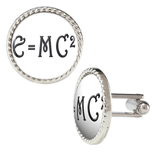 E=MC2 Mathematic Equation Einstein Cuff Links