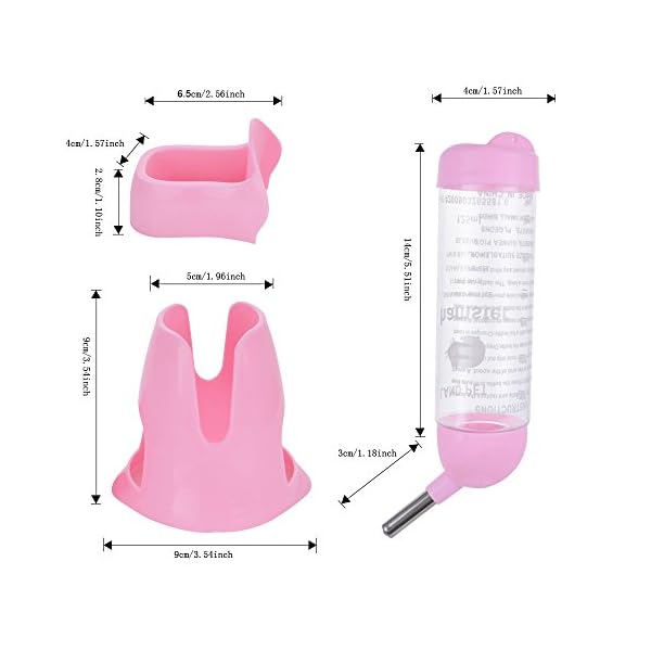 ShareWe Bottiglia d'Acqua Animali Distributore Automatico di Acqua per Roditori Coniglietto Ferret Criceti Porcellini d…