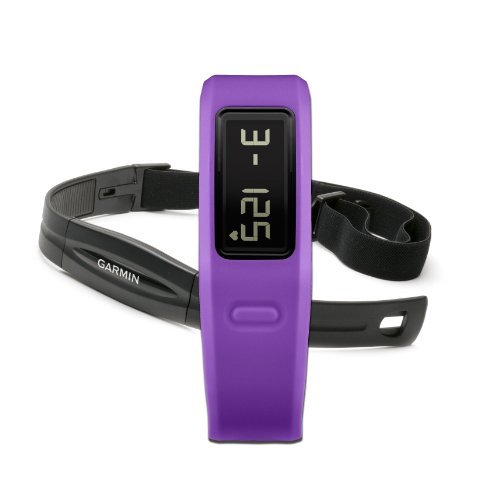 Garmin vívofit Fitness Band - Purple Bundle (Includes Heart Rate Monitor)