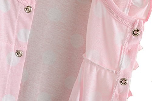 Monvecle Unisex Baby 2 Pack Summer Romper Playwear Short Sleeved Jumpsuit Set Knot 18M