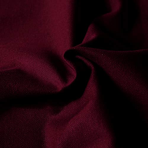 MetaBall Billiards Cloth Pool Table Felt for Size 6, 7 or 8 Foot, Color red Wine (for UK 6' Table)