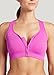 Jockey Women's Bras Zip Front Sports Bra, Fuchsia, L