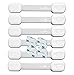 BabyKeeps Child Safety Locks - Latches to Baby Proof Cabinets, Drawers, Appliances - No Drilling - Plus Extra 3M Adhesive Included - Adjustable Length - 6 Pack, White