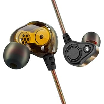 BYGZB Earphones Wired Noise Cancelling in Ear Headphones Earbud High Resolution Heavy Bass with Mic