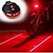 AMAZING162 Bicycle Cycling Laser Tail Light 2 Laser & 5 LED 7 Modes Mountain Bike Safety warning Flashing Lamp Alarm Light Back Rear Led