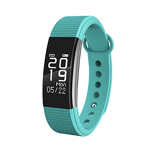 Fitness Tracker Heart Rate Monitor Touch Screen Activity Pedometer with Waterproof Smart Wristband and Sleep Monitor Smart Bracelet for Andorid and IOS, BHTSMART F1 (green)
