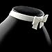 Arthlin Women White Bow Tie Choker Necklace with Sequins and Velvet - Handmade in the USA