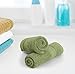 Utopia Towels 12 Pack Premium Wash Cloths Set, 12 by 12 Inches, 100% Cotton Ring Spun, Highly Absorbent and Soft Feel Washcloths for Bathroom, Spa, Gym, and Face, Sage Green