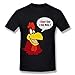 FENGTING Men's Foghorn Leghorn T-shirt Black Tee