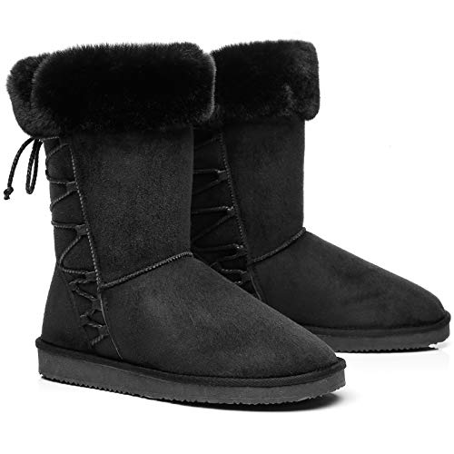 Womens-Suede-Winter-Boots-Waterproof-Warm-Snow-Boots-for-Women-Fuzzy-Fur-Mid-Calf-Slip-On-Boots-for-Indoor-Outdoor-Christmas