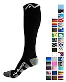 Compression Socks for Women & Men - Black, Medium