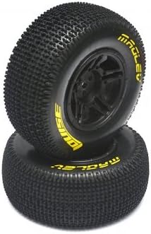 Louise RC #L-T3145SBTR Louise 1/10 SC-MAGLEV Performance Short Course Tire Soft / Black Rim / Mounted for Traxxas Slash