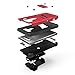 Zizo BOLT Series compatilbe with LG V20 Case Military Grade Drop Tested with Tempered Glass Screen Protector, Holster, Kickstand RED BLACK