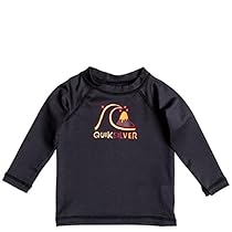 Quiksilver EQIWR03001 Baby Bubble Long Sleeve Rashguard, Black-12M