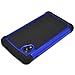 Nexus 5 Case, MagicMobile [Dual Armor Series] Hybrid Impact Resistant Google Nexus 5 Shockproof Tough Case Rugged Hard Plastic + Rubber Silicone Skin Protective Case for LG Nexus 5 - Black / Blue