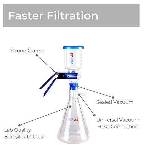 1000mL Lab Vacuum Filtration Apparatus Flask to Filter Solutions