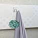 Amazer Towel Hook, Adhesive Double Bath Towel Hook Robe Hook Coat Hooks Heavy Duty Bathroom Hooks, 304 Stainless Steel Wall Hook Sticky Hanging Hooks for Bathroom