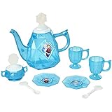 Disney Frozen Tea Set for Girls - 10Piece Tea Party Set - Pretend Tea Time Play Kitchen Toy - Ages 3+