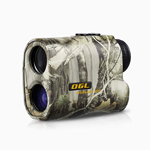 OGL Hunting Rangefinder 6X Pro Laser Range Finder Accurate Speed and Range Mode with Scan 540 Yards Monocular with LCD Display Wild Hunter 500 (Best Binocular Rangefinder Combo)