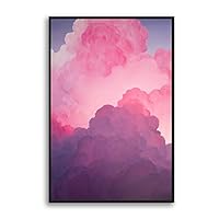 Framed Canvas Wall Art Clouds and Colors Canvas Prints Home Artwork Decoration for Living Room,Bedroom - 16x24 inches