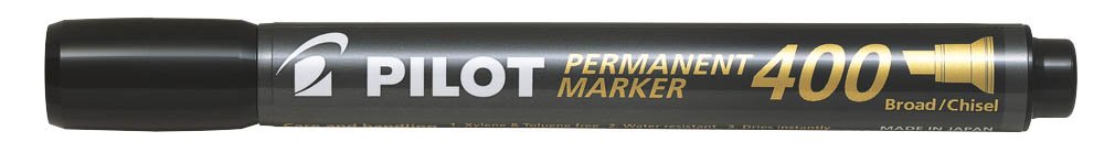 Pilot 400 B Pen Permanent Marker- Black