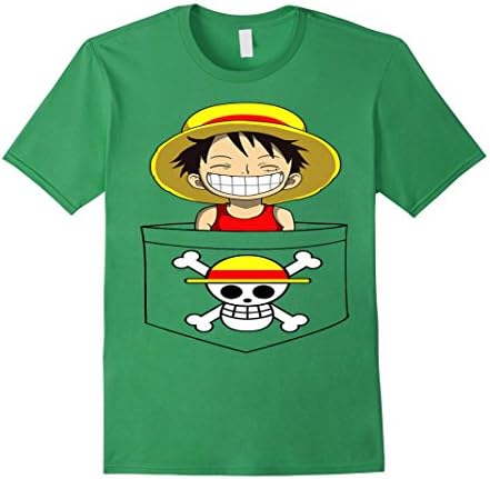 Men's Luffy - One Piece Tshirt XL Grass