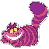 Alice in Wonderland Cheshire Cat Vynil Car Sticker Decal - 2.5