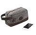 S-ZONE Mens Travel Case Dopp Kit Small Shaving Toiletry Bag Makeup Organizer Insert