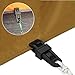 KEWAYO 12-Pack Heavy Duty Tarp Clips - Shark Tooth Grip & Quick Release Button for Canopy, Pool Covers, Tent, Camping - Secure Hold for Outdoor Tarps & Shelters